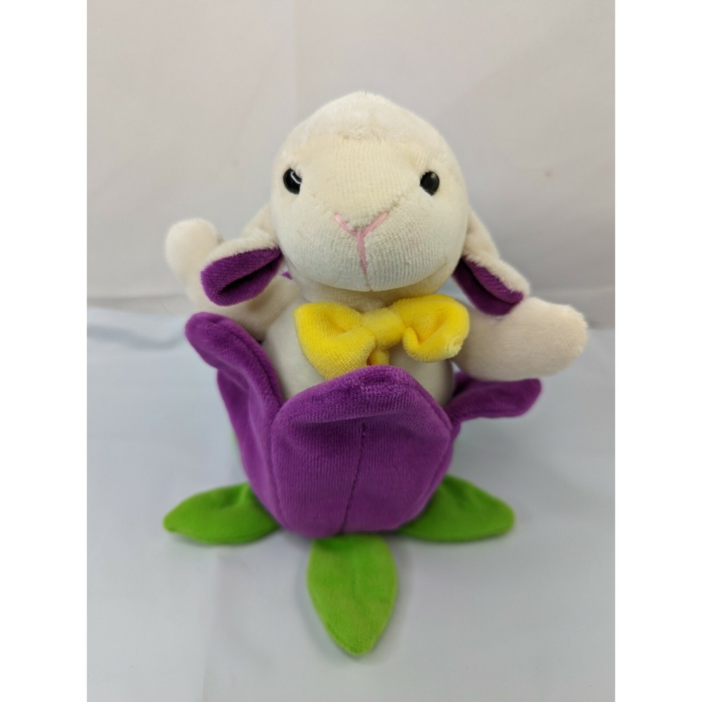 CVS Lamb Plush 6 Inch Purple Tulip Emrad Creation Stuffed Animal Toy #2